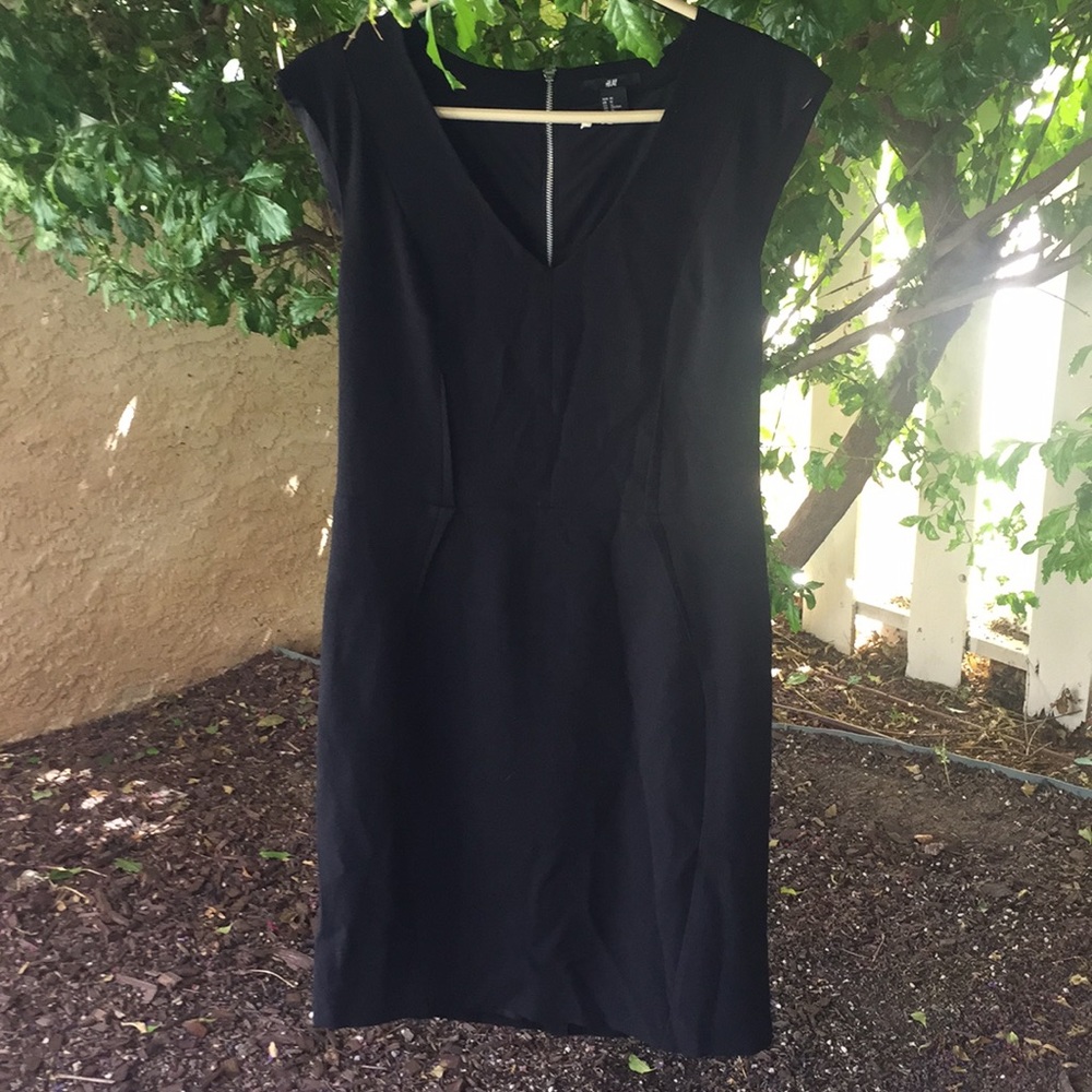 Black Dress with Zipper Back